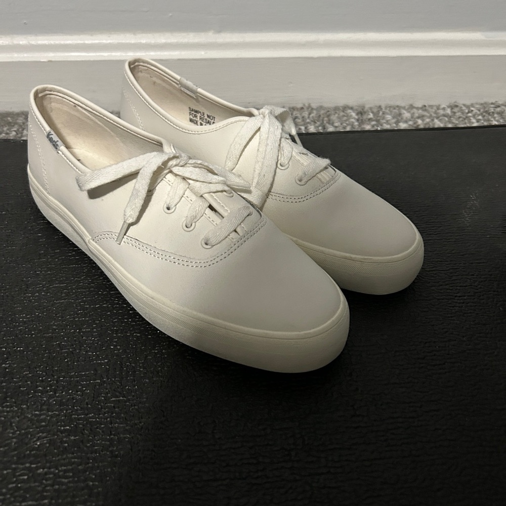 White Leather Keds